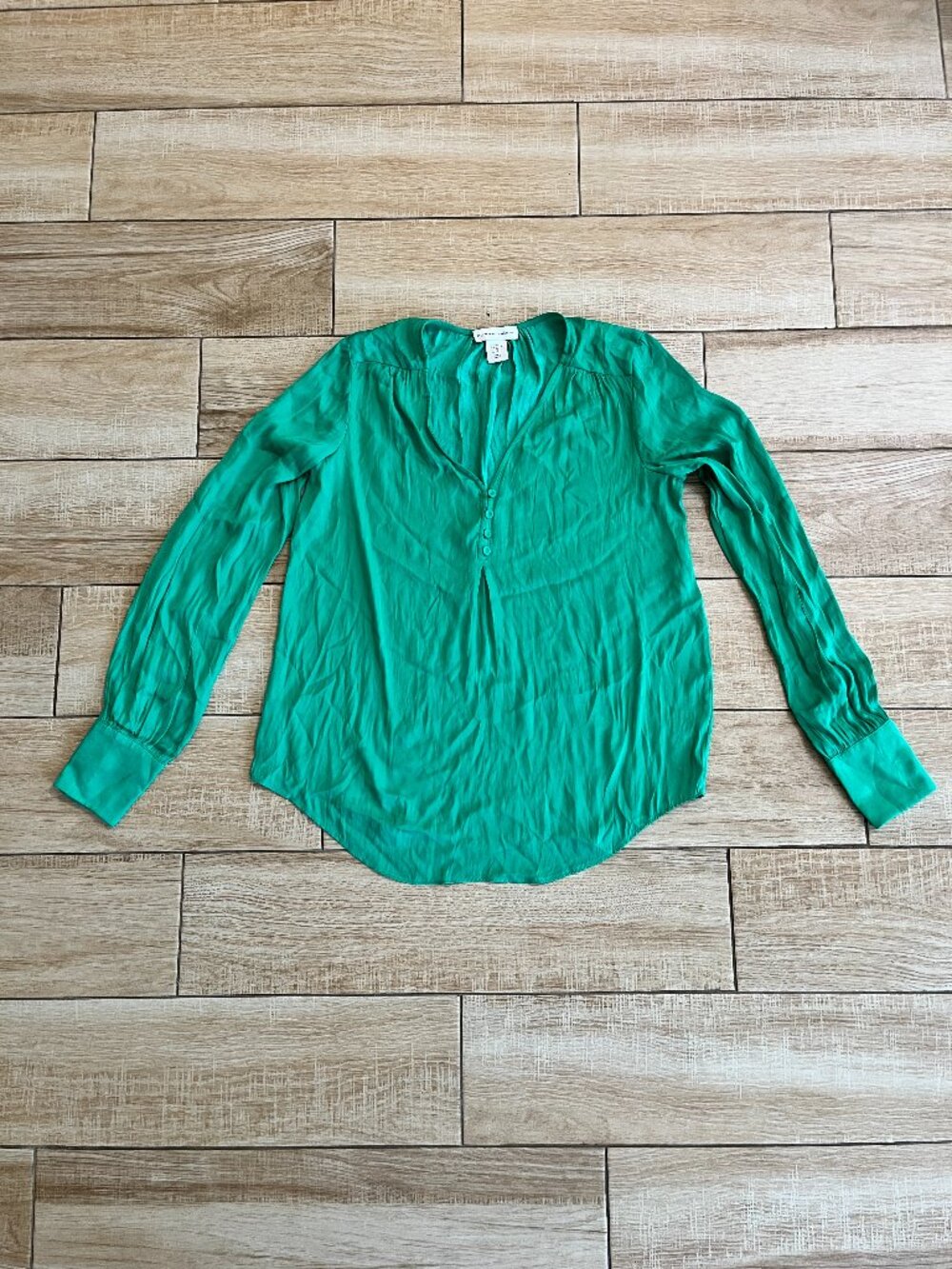 Womens Cupcakes and Cashmere Green Blouse - XS